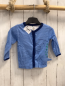 Preview:  Sweatjacke Gr. 68  blau hellblau gestreift Dino