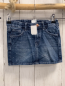 Preview: H&M Rock Gr. 116  blau Jeans Steinchen Bund verstellbar
