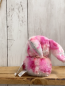 Preview:   Plüschspielzeug  rosa weißer Hase mit silber Glitzerohren