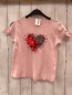 Preview:   T-Shirt Gr. 122/128  rosa Pailettenherz 