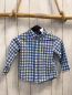 Preview: H&M  Hemd Gr. 92  hellblau weiß kariert 