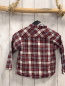 Preview: Petit Bateau  Hemd  Gr. 92  weinrot grau schwarz weiß kariert 