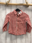 Preview: Zara  Hemd  Gr. 98  rot weiß kariert 