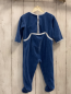 Preview: Petit Bateau  Schlafanzug  Gr. 74  blau Nicky hellgrauer Bund 