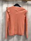 Preview: Vertbaudet  Strickjacke  Gr. 128  orange Rppen Rüschen an den Schultern mit goldenem Rand 