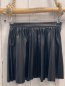 Preview:  Rock Gr. 134  schwarz Kunstleder Falten