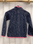 Preview:   Fleecejacke  Gr. 110  blau bunte Punkte pink Bund 
