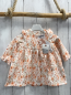 Preview: neu sergent major Kleid + Stirnband Gr. 74  weiß orange Blumen NP 39 €