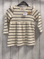 Preview: neu Sinsay  Kleid  Gr. 86  beige schwarze Streifen 