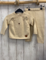 Preview: 2tlg  Pullover + Leggings  Gr. 80  beige Strick Bärengesicht 