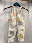 Preview: zara Latzhose Gr. 68  weiß bunte Tiere