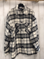 Preview: Zara  Flanellhemd Gr. S schwarz grau weiß kariert 