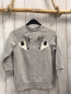 Preview: H&M  Pullover  Gr. 116  hellgrau Rehköpfe 