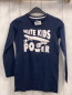 Preview: Vertbaudet  Langarmshirt  Gr. 152  blau weiße Schrift + Skateboard 