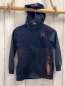 Preview:   Joggingjacke  Gr. 122  blau Kapuze orange Zahl 