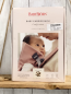 Preview: Baby Björn Babybauchtrage  bis 11kg  beige braun ocker leoprint 