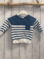Preview: Alana  Pullover  Gr. 80  weiß blaue Streifen Strick 