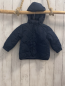 Preview: H&M  Jacke  Gr. 86  blau Kapuze Rippenbund 