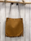 Preview:  Tasche  mocca Fransen silber Kette 