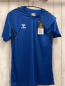 Preview: neu Hummel  Sportshirt  blau + schwarze graue Zackenstreifen 