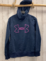 Preview: Under Armour  Pullover  Gr. 158/164  blau petrol meliert Kapuze pink Label 