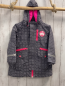 Preview: Danefae  Jacke  Gr. 110  grau weiße Punke pink Reißverschlüsse 
