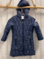 Preview: Eat Ants  Wintermantel  Gr. 104  blau Kapuze grau hellgrau gemustertes Fellfutter 