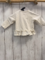 Preview: Steiff  Langarmshirt  Gr. 62  creme Rüschensaum Bärenkopf 