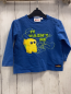 Preview: Lego Langarmshirt Gr. 80  blau grüne Schrift gelbe Figur