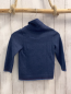 Preview: Sergent Major  Pullover  Gr. 98  blau Strick großer Kragen Streifenbund 