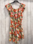 Preview: Name it  Playsuit  Gr. 164  weiß hellgrün orange rot mais Druck Blätter 