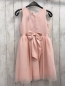 Preview: H&M  Kleid  Gr. 140  rosa Oberteil mit Rosetten Tüllüberrock mit Glitzerpunkten 