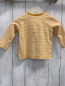 Preview: Steiff  Langarmshirt  Gr. 74  mais weiße Streifen Plüschbärenkopf 