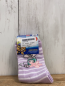 Preview: neu 2 Paar  Socken Gr. 31/34  flieder weiße Streifen Paw Patrol