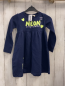 Preview: neu Poppins  Kleid  Gr. 98  blau hellgrün weiße Schrift Herzen 