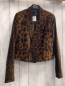 Preview: zara Blazer Gr. M braun schwarz Leoprint Samt