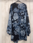 Preview: H&M Kleid Gr. 42  blau schwarz Blumen