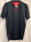 Preview: Under Armour  Sportshirt  Gr. 158/164  schwarz + rot mit Lochmuster auf der Rückseite 