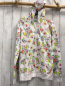 Preview: benetton Sweatjacke Gr. 170  weiß bunte Blumen