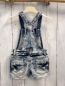 Preview: Rags Industry  Latzshorts  Gr. 104  hellblau blau Jeans 
