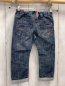 Preview: Next  Hose  Gr. 104  blau Jeans bestickt Umschlag 