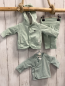 Preview: 3tlg Noppies  Langarmshirt Sweatjacke + Jogginghose  Gr. 44  mint graue Sterne 