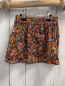 Preview: piupiuchick Rock Gr. 98  beige orange biege pflaume Blumen grüne Blätter 