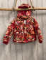 Preview: H&M  Winterjacke  Gr. 92  rot bunte Blumen 