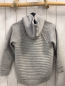 Preview: Waikiki  Sweatjacke  Gr. 122  hellgrau Rippen Kapuze 
