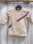 Preview: Tommy Hilfiger  Kleid  Gr. 74  beige + schwarz rot weiße Streifen 