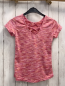 Preview: manguun  Sportshirt Gr. 134/140  weiß pink rot orange Striche 