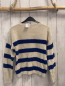 Preview: Only  Pullover  Gr. 134/140  beige blaue Streifen Strick 