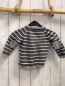 Preview: H&M  Pullover  Gr. 74  grau weiße Streifen hellgrauer Anker + Bund 