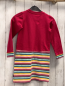 Preview: Jako-o  Kleid  Gr. 128  rotes Oberteil gestreifter Rock